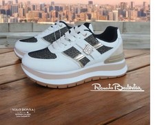 SNEAKERS DONNA RENATO BALESTRA ZS18 BIANCO SCARPE SPORTIVE PLATFORM