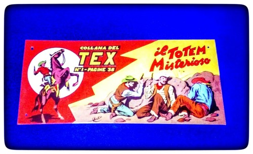 Tex targa metallica - targa, n.1