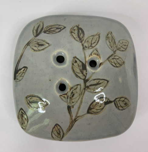 Studio pottery pillow flower - studio,