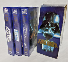 LA TRILOGIA STAR WARS GUERRE STELLARI VIDEO BOX 3 VHS LUCASFILM