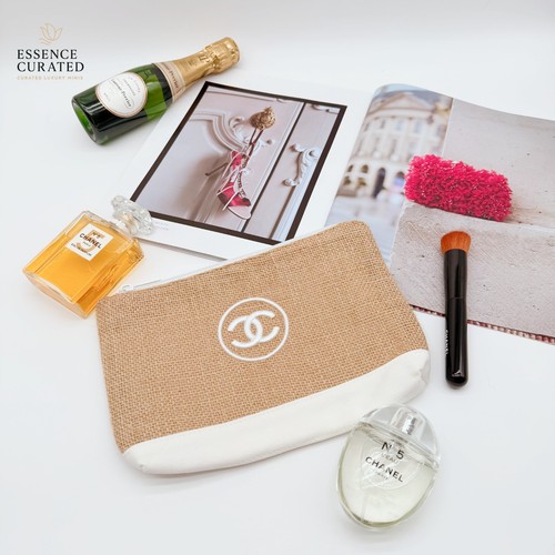 Borsa cosmetica stile rafia