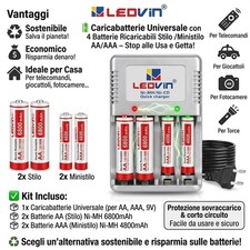Kit Caricabatterie + 4