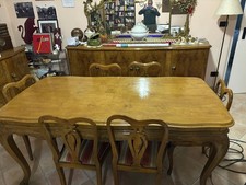 mobili sala in Chippendale restaurati ottime condizioni 2 buffet tavolo 6 sedie