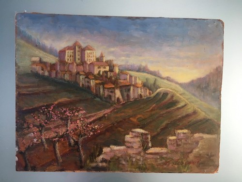 Quadro olio masonite - masonite, 1968