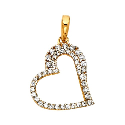 Ciondolo cuore oro giallo - ciondolo,
