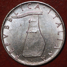 Italy 5 Lire 1967 KM# 92