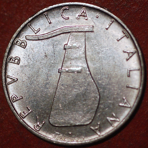 Italy lire 1967 92 - lire, km# 92