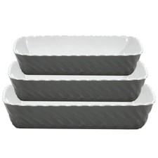 Teglia in ceramica grigia per