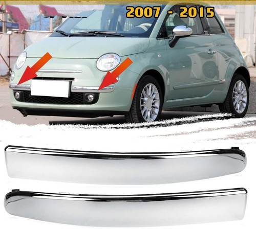 Coppia baffi cromati fiat - baffi,