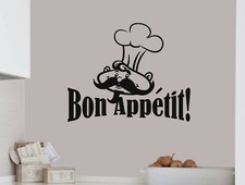 Adesivo murale bon appetit - appetit, |
