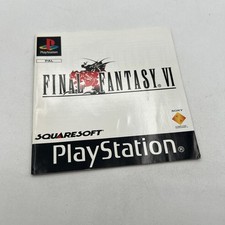 Manuale Final Fantasy VI 6 PS1 Sony Playstation PAL ITA usato italiano