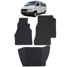 Tappetini auto in gomma neri set premium,per Mercedes Sprinter W901-905 95-06