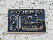 Vespa Club placca Metallica Numerata badge Plaque Plakette