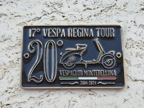 Vespa club placca metallica - placca,