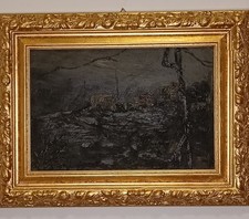 Agrelli Giuseppe ( Napoli 1915-?) dipinto olio su legno Del 1938