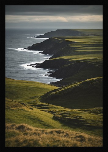 Poster moderno rolling - poster, hills