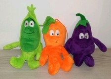 3 VITAMINI MELANZANA PISELLO CAROTA peluche coop VitaMini pupazzi plush toys 