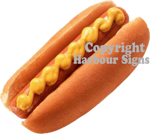Hot dog decalcomania - hot,