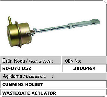 Attuatore cummins holset turbo - attuatore,