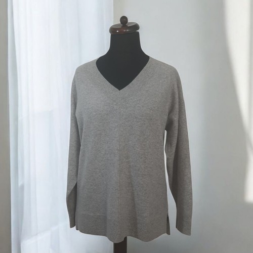 Maglione grigio puro 100%