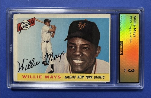 1955 topps willie - topps, mays