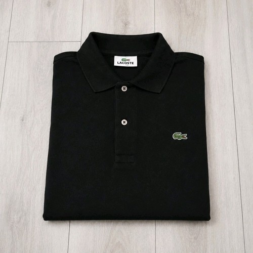 Polo lacoste nera vintage - lacoste,