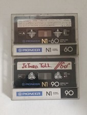 Lotto 2x PIONEER N1-60 90 1981 musicassette vergini cassette tape vintage