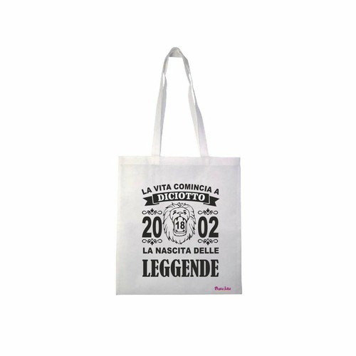 Borsa poliestere 36x40 scritta - borsa,