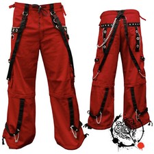 Pantaloni cargo uomo rossi