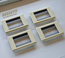 Bticino 4713BE 4PZ. placche Living Classic beige bianco panna