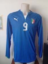 ITALIA MATCH WORN SHIRT MARIO BALOTELLI FRIENDLY MATCH 2013/2014 HOME VERSION