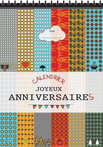 Calendario compleanno - calendario, di