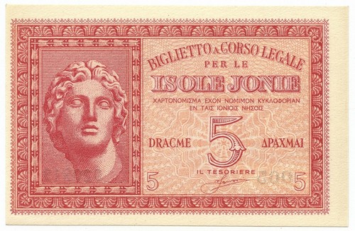 Dracme occupazione italiana - 5,