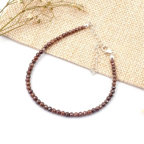Bracciale donna 3mm hessonite - 3mm,