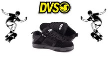 DVS COMANCHE - SCARPE UOMO DA SKATEBOARD - TOMAIA IN PELLE - NERO