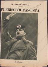 1929 Plebiscito Fascista