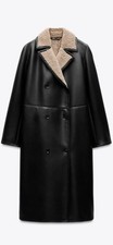 Cappotto doppiopetto nero ZARA