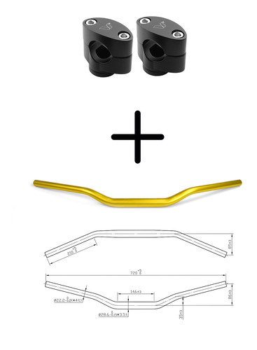 Kit manubrio oro sezione - oro,