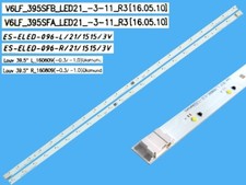 KIT 2 BARRE STRIP 21 LED TV SAMSUNG V6LF-395SFA-LED21-R3 BN96-39720A UE40K5100