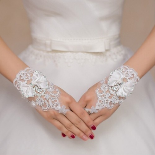 Guanti sposa pizzo - da, in