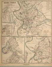 1892 Mappa Roma Piano Città