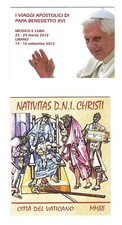 VATICANO 2 LIBRETTI (L21-L22) "NATALE MMXII+VIAGGI AP." 2012/2013 FIOR DI STAMPA