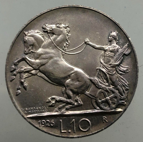 Raro bello lire biga 1926 - biga,