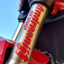 2 ADESIVO ADESIVI ANDREANI FORCELLE COLORE ROSSO 14CM  - TOP!