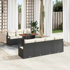Set Divano da Giardino con archiviazione 8 pcs Poly Rattan Lounge Esterno vidaXL