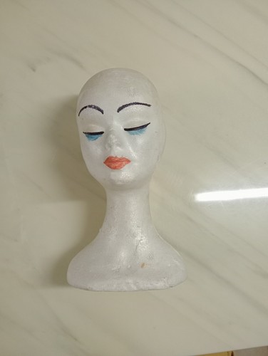 Testa polistirolo con trucco - testa,