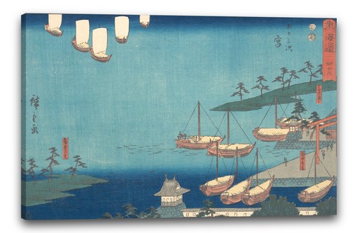 Tela cornice utagawa - utagawa, hiroshige