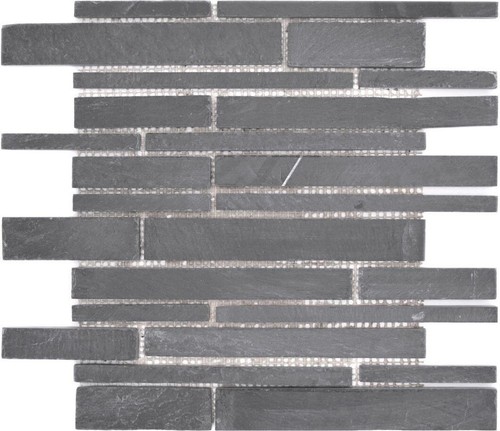 Schiefermosaik nero specchio - schiefermosaik,