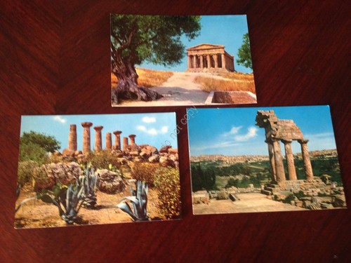 Cartolina agrigento tempio - cartolina,