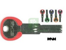 5PZ CHIAVI PUNZONATE PER CILINDRI AGB 6 SPINE AGB9DZ AGB9DZ SILKY 5 COLORI ASSO: